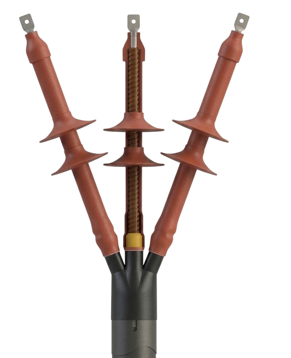HEATSHRINK TERMINATIONS SUITABLE FOR 11 kV, 3 CORE PILC CABLES